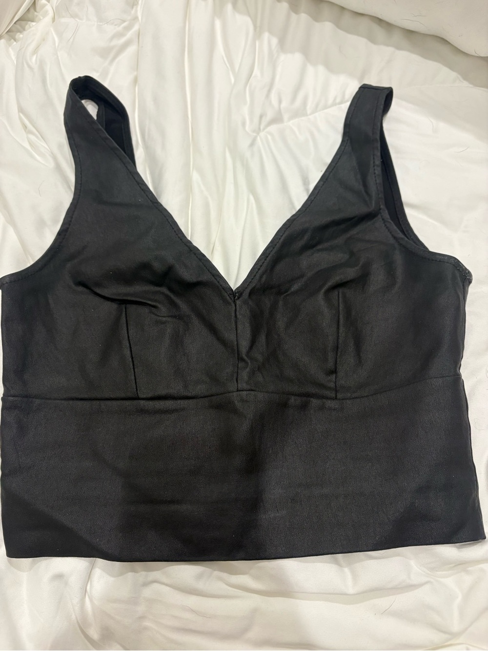 Necessary Clothing Black Crop Top